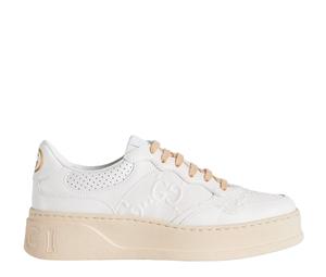 Gucci GG Embossed Sneaker With Smooth Leather White (W)