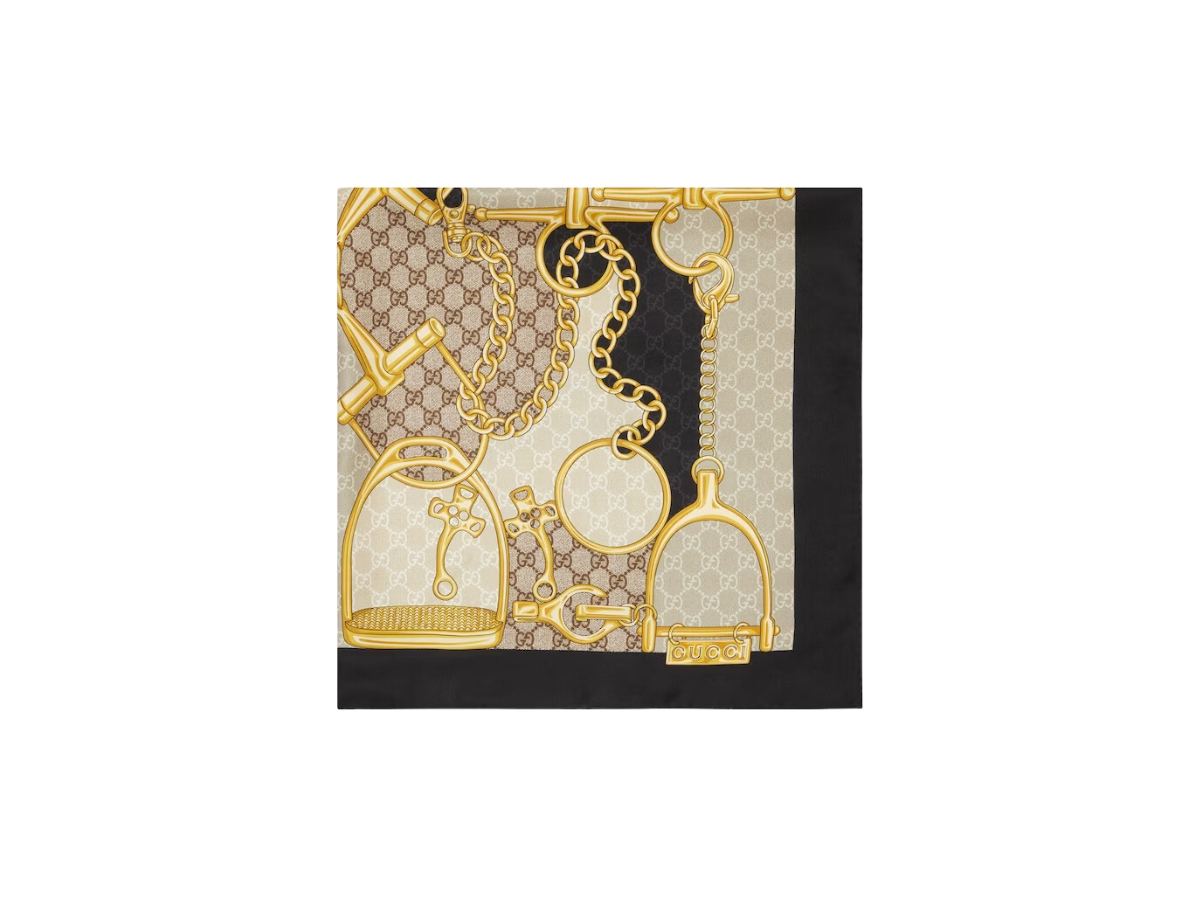 https://d2cva83hdk3bwc.cloudfront.net/gucci-gg-horsebit-silk-scarf-in-gg-horsebit--stirrup-and-chain-print-black-and-beige-silk-2.jpg