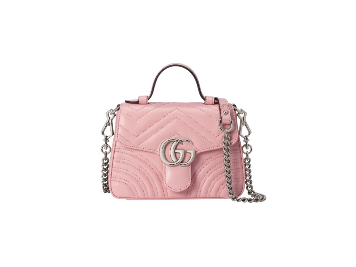 Gucci marmont best sale top handle pink