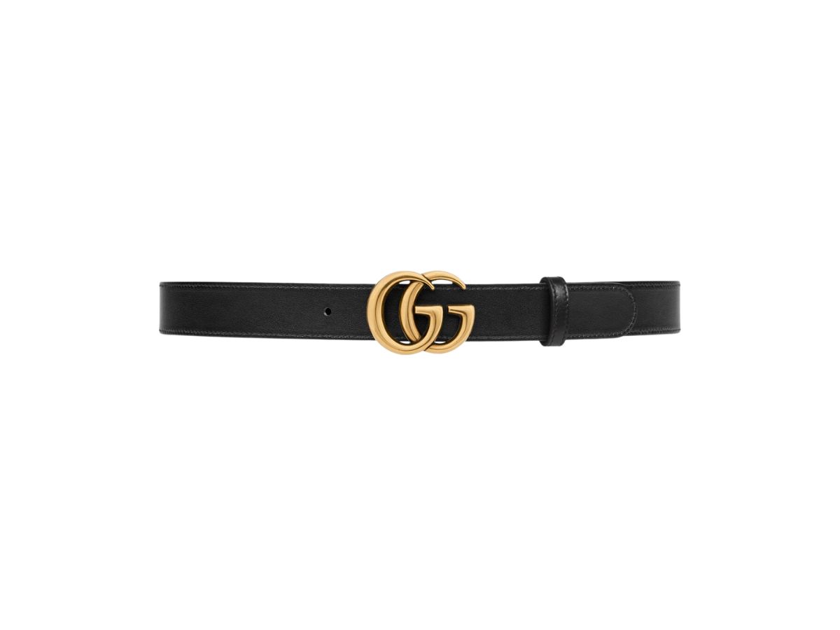 GG Marmont Supreme Canvas Belt in Beige - Gucci