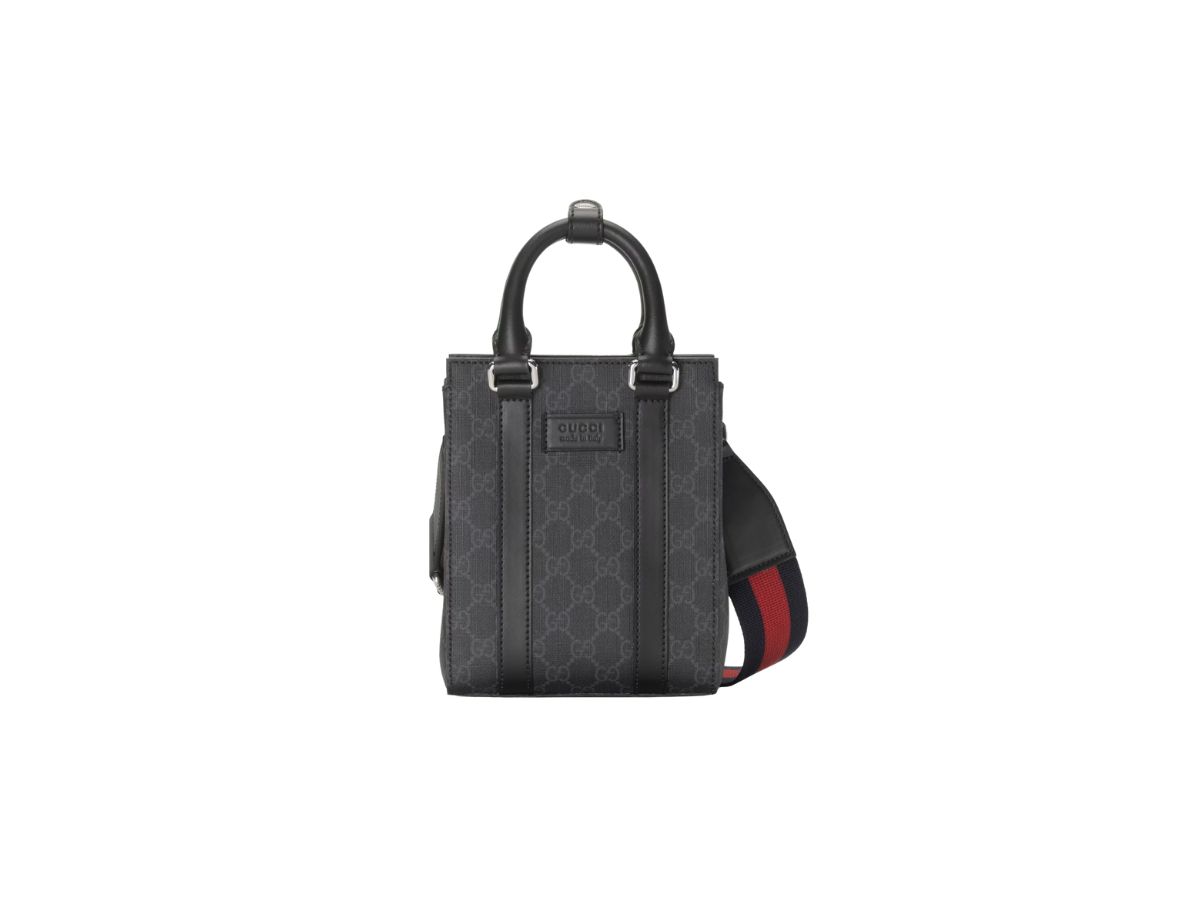 Gucci black sale shopper bag