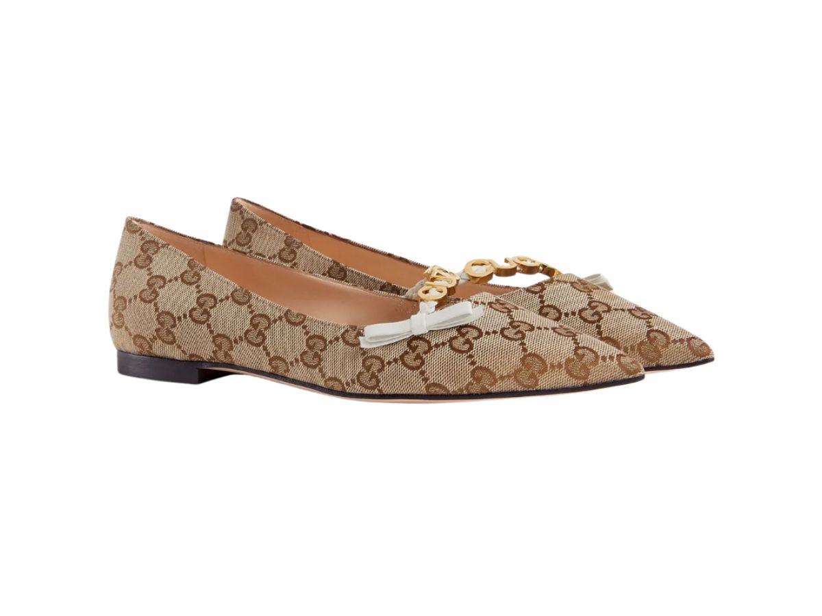 GG BALLET SUPER SLIM BEIGE LAMBSKIN main image 1