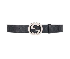 GUCCI Supreme Belt With G Buckle Black/Gey, Women Belt 411924 KGDHX 8449 in  2023