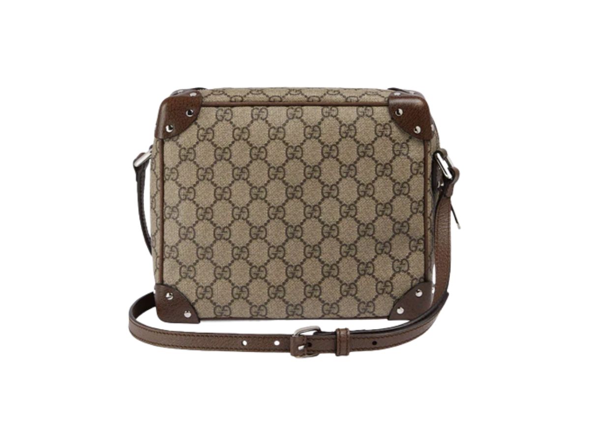 กระเป๋า Gucci GG Supreme Trunk Cross Body Bag Beige Ebony ของแท้ 100% |  SASOM