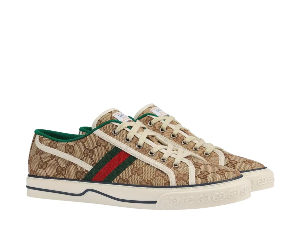 Gucci Tennis 1977 Sneaker – Beige GG Supreme Canvas & Web Stripe