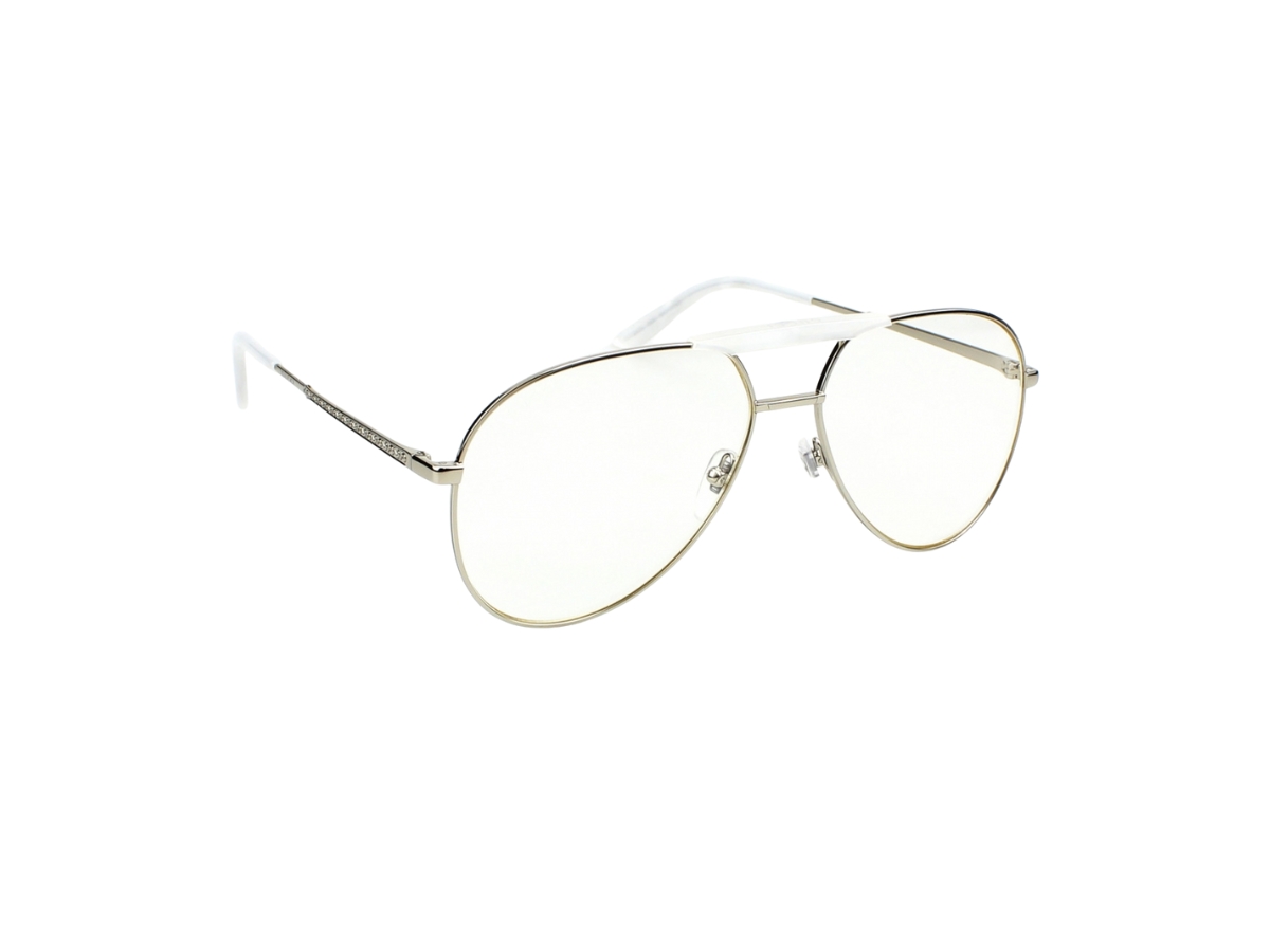 https://d2cva83hdk3bwc.cloudfront.net/gucci-gg0242s-in-silver-metal-with-transparent-lens-3.jpg