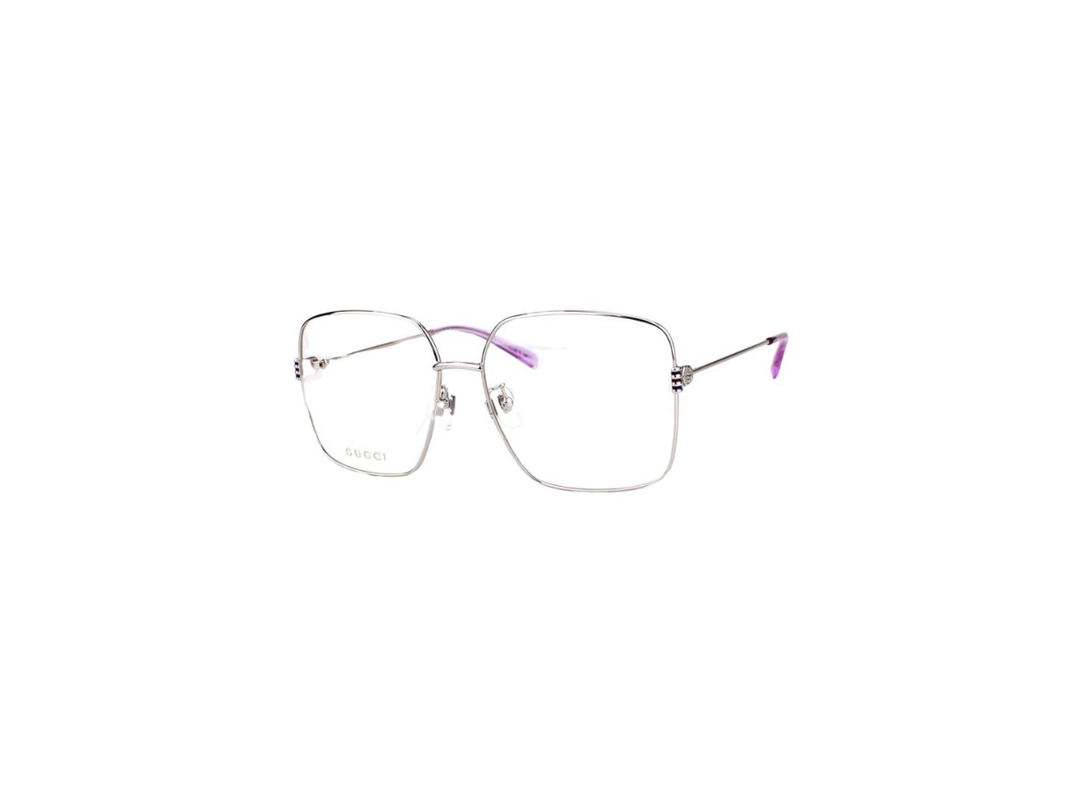 Gucci GG1284OA Glasses In Silver Stainless Steel Frame With