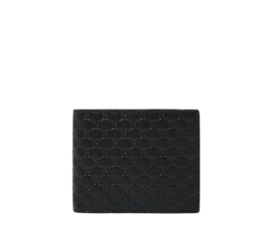 Gucci Guccissima Bi-fold Wallet In Monogram Black