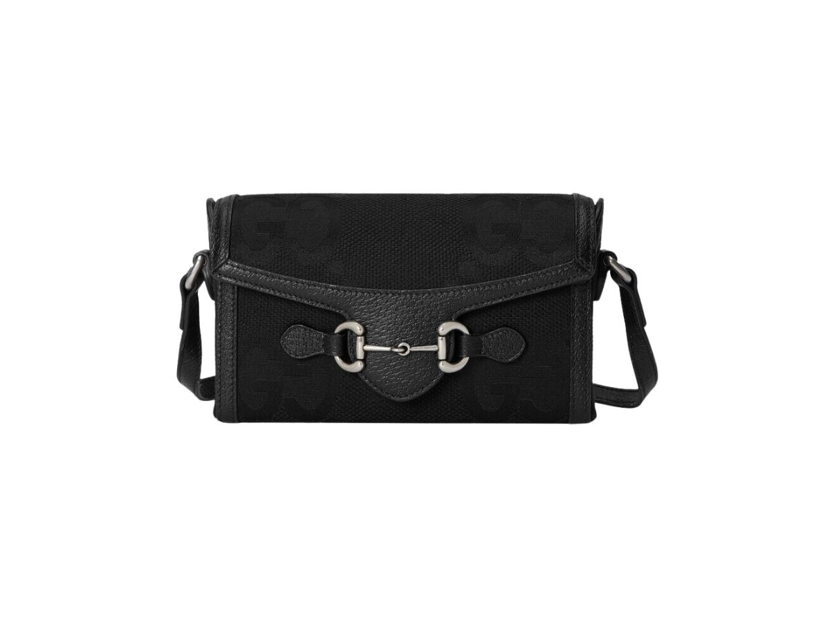 SASOM bags Gucci Horsebit 1955 Jumbo GG Mini Bag In Canvas With