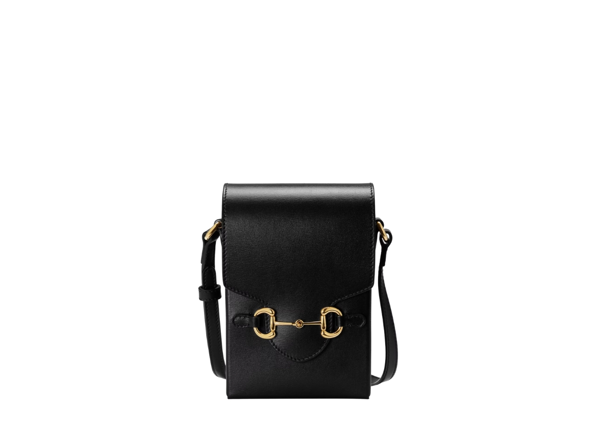 Gucci Horsebit 1955 mini bag in black leather