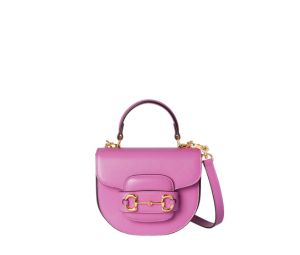 Buy Gucci Horsebit 1955 Mini Top Handle Bag In Pink Leather With Light Gold-Toned Hardware at Sasom – Authentic and Ready to Ship