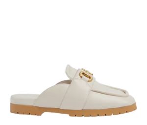 Buy Gucci Horsebit Loafer Slipper White Leather (W) at Sasom – Authentic and Ready to Ship