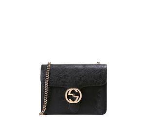 Gucci Interlocking G Shoulder Bag Small Black