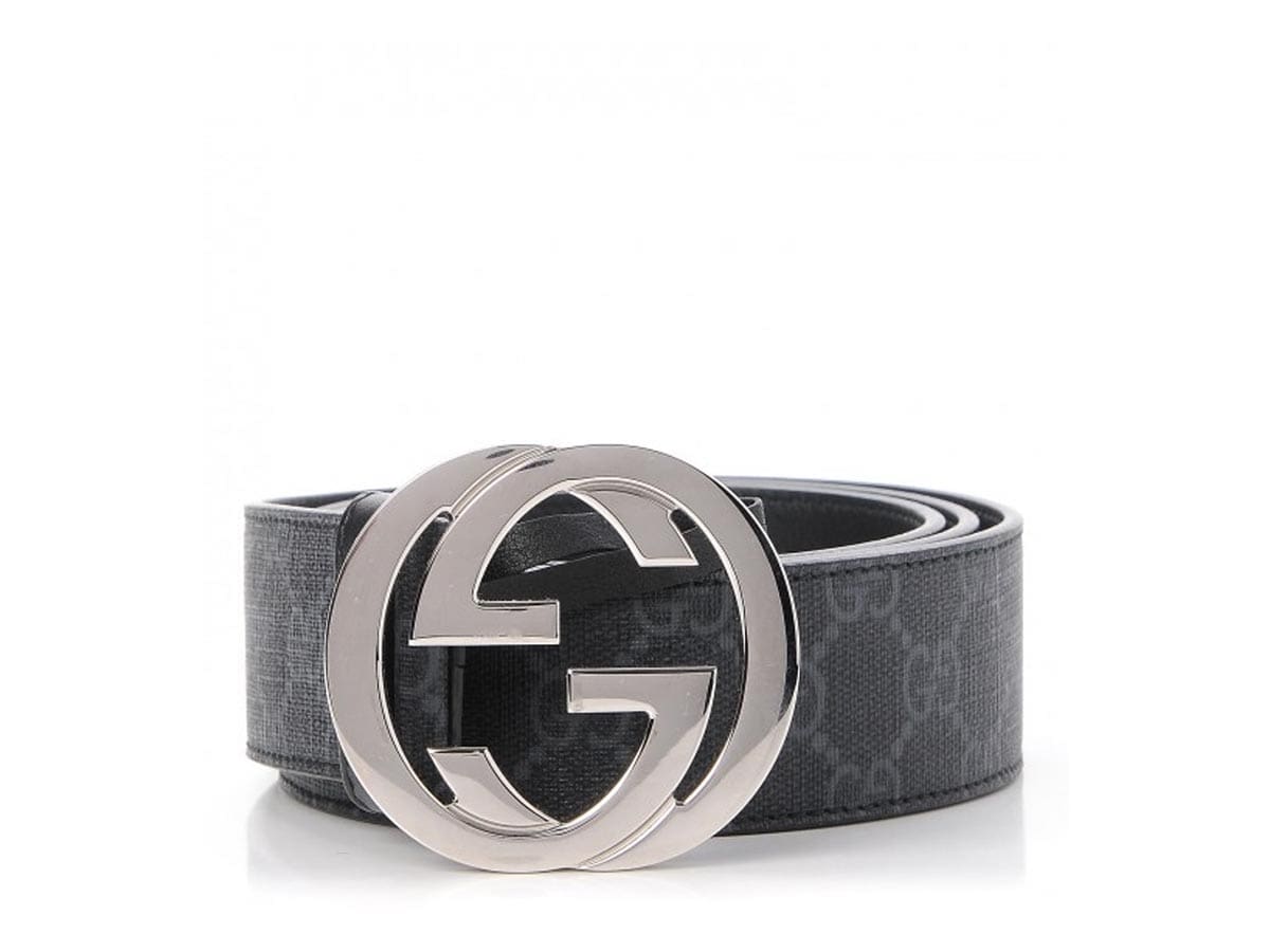 SASOM | เครื่องประดับ Gucci Interlocking G Belt GG Supreme Black เช็ค ...