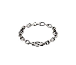 Buy Gucci Interlocking G Bracelet In Sterling Silver With Aged Finish at Sasom – Authentic and Ready to Ship