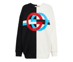 Buy Gucci Interlocking G Cotton Sweatshirt Black White at Sasom – Authentic and Ready to Ship