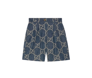 Buy Gucci Jumbo GG Denim Shorts Blue And Ivory at Sasom – Authentic and Ready to Ship