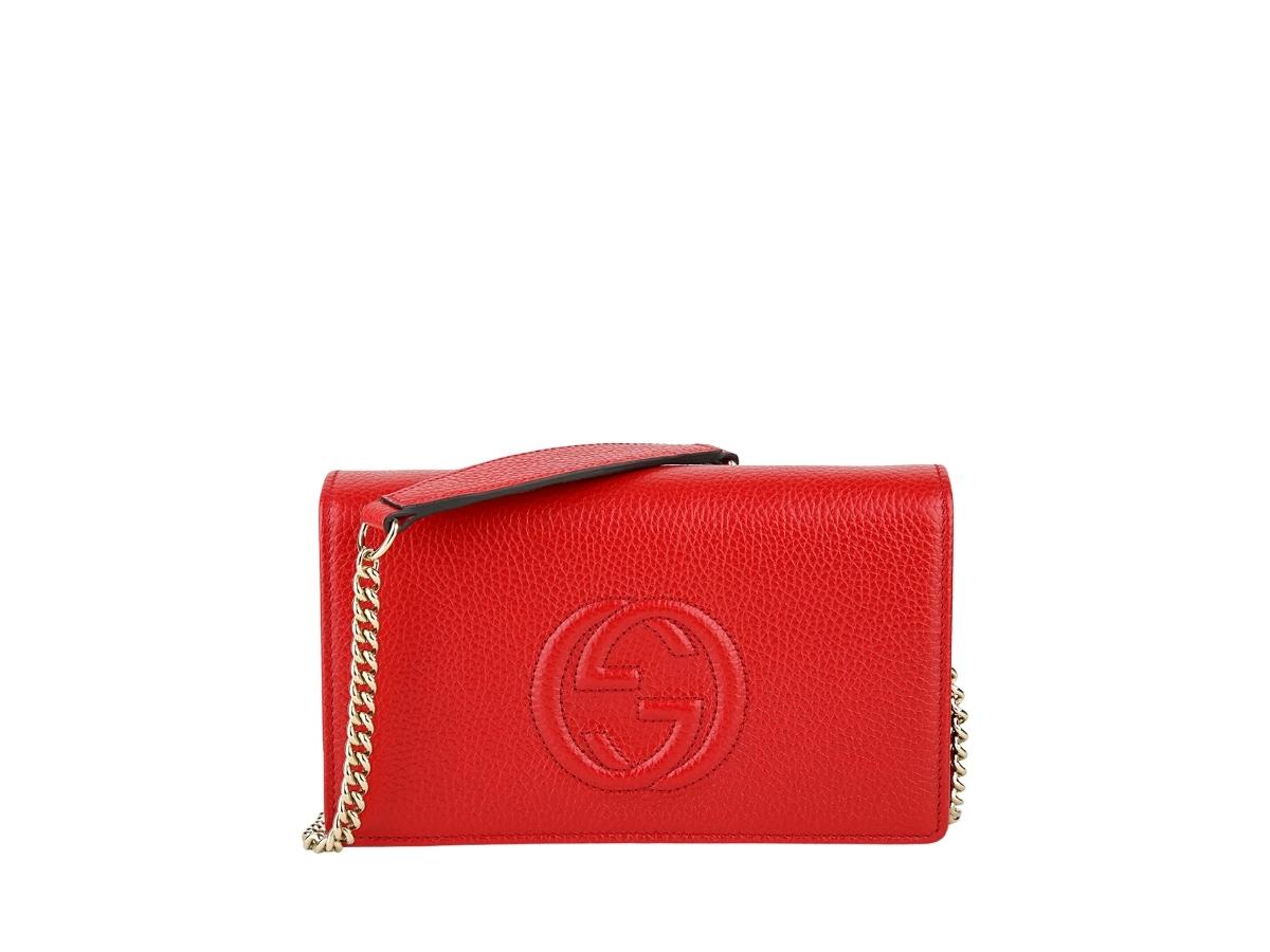 SASOM | กระเป๋า Gucci Long Wallet In Calf Leather With Gold-Toned ...