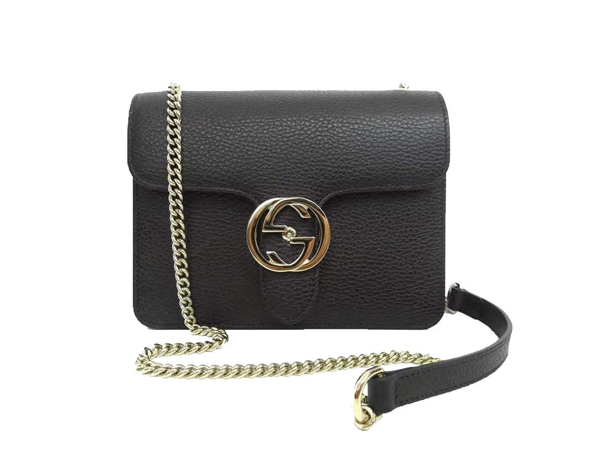 gucci cross body black bag