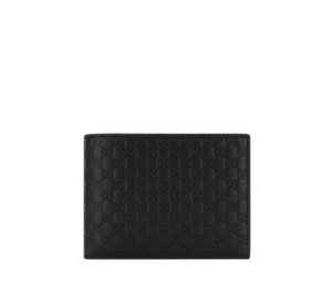 Gucci Microguccissima Bifold Wallet In Leather Black