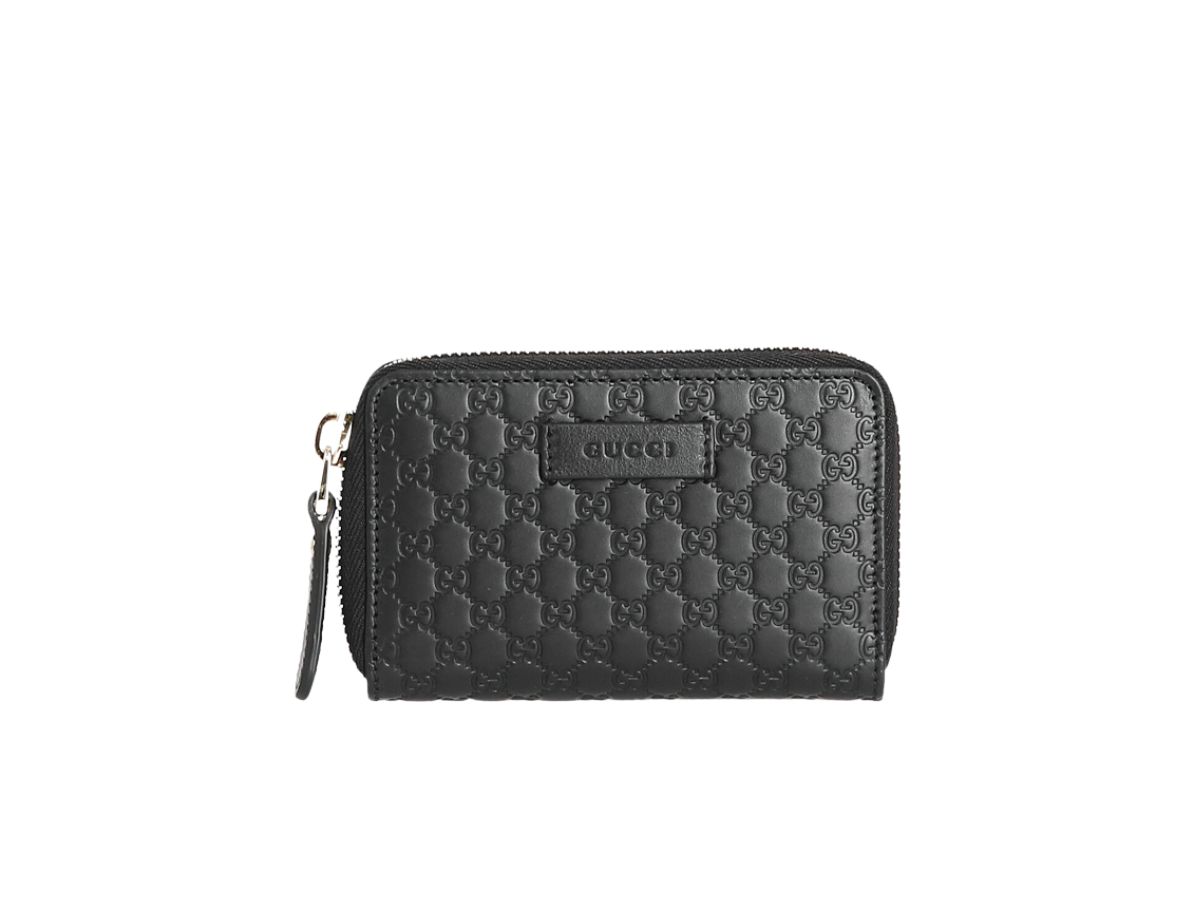 SASOM | bags Gucci Microsima Zipper Card Wallet Black Check the latest ...