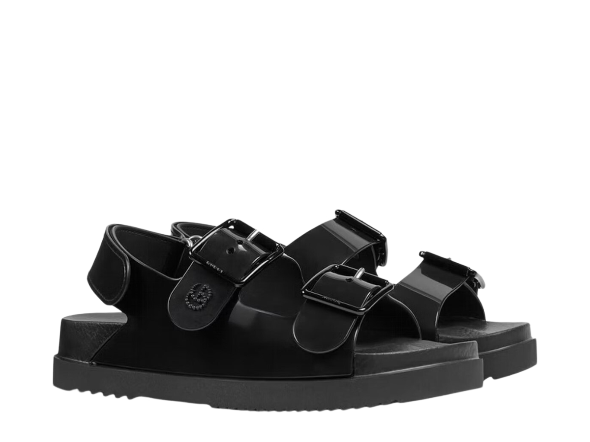 แซนดัล Gucci Mini Double G Sandal Black Rubber (W) SASOM