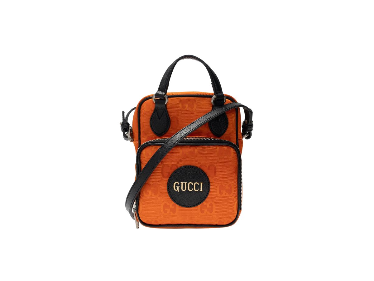 SASOM | bags Gucci Off The Grid Mini Bag In Orange GG Econyl Nylon And  Black Leather Trims With Pallidum-Toned Hardware Check the latest price now!