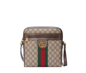 Gucci Neo Vintage GG Messenger Medium Beige/Ebony in Supreme Canvas with  Antique Gold-tone - US