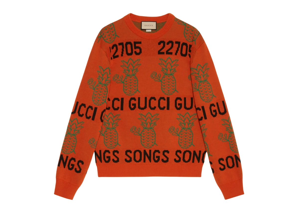 Red hot sale gucci sweater