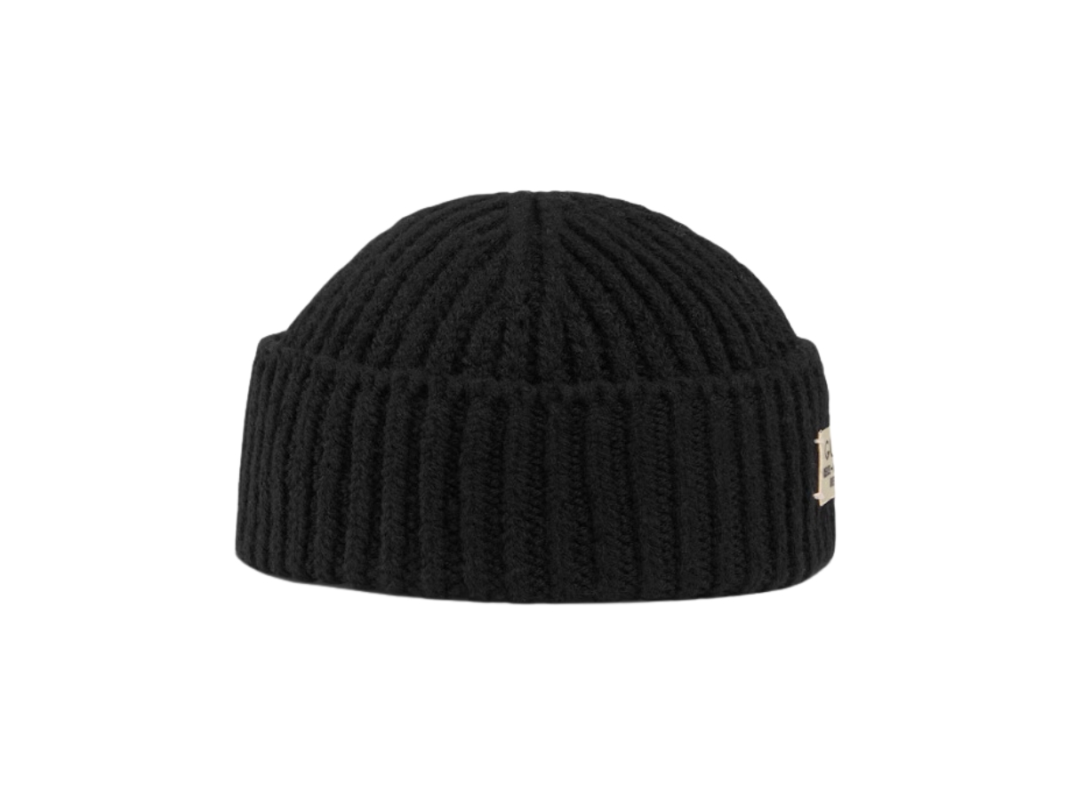 Gucci Rib Wool Hat With Label Black Shop Authentic at SASOM