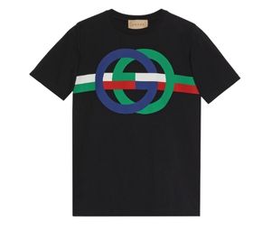 Gucci Round GG Print Cotton T-Shirt Black