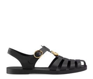 Buy Gucci Rubber Buckle Strap Sandals Black at Sasom – Authentic and Ready to Ship