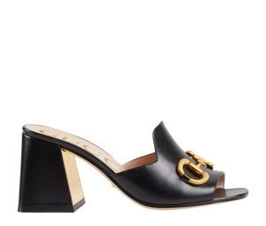 Buy Gucci Women's Slide Sandal With Horsebit And Gold-Toned Hardware Black at Sasom – Authentic and Ready to Ship