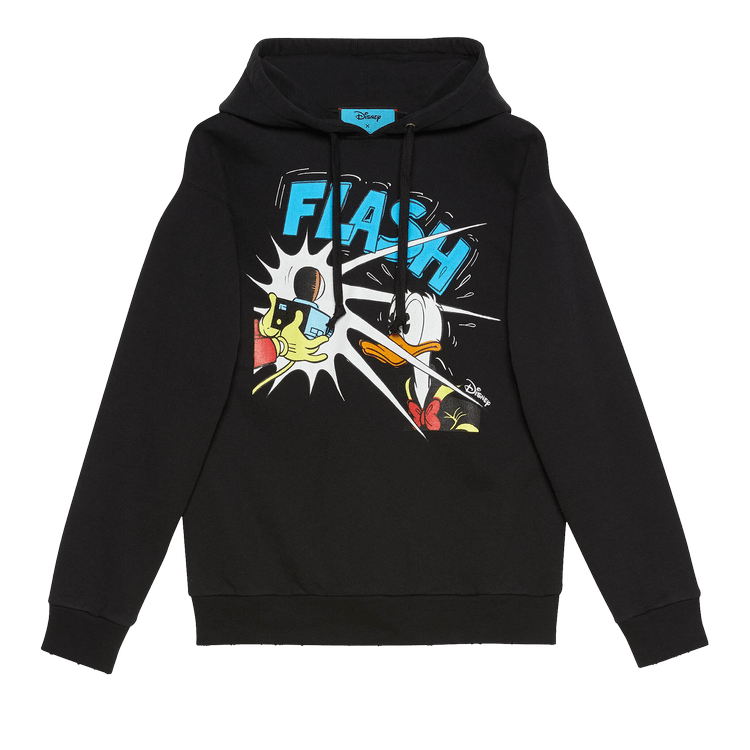Gucci x Disney Donald Duck Hooded Sweatshirt 'Black'