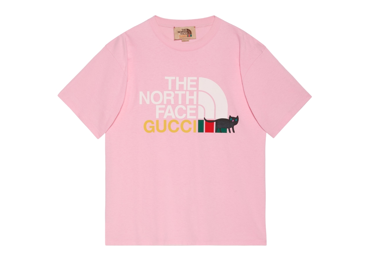 The north face store pink t shirt