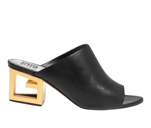 Buy Givenchy Leather Triangle Mules Black (W) at Sasom – Authentic and Ready to Ship