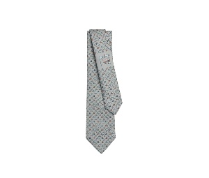 Buy Hermes H en Mouvement tie Gris Ciel Orange at Sasom – Authentic and Ready to Ship