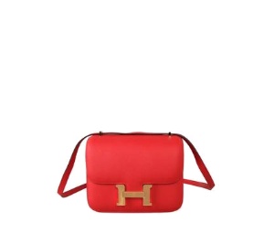 Buy Hermes Constance Epsom Leather Shoulder Bag Tomato Red at Sasom – Authentic and Ready to Ship