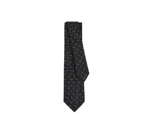 Buy Hermes Grenadine De Soie Tie Noir Gris at Sasom – Authentic and Ready to Ship