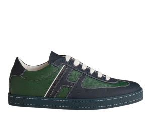 Buy Hermes Boomerang Sneakers Epsom & Vert Electrique Marine at Sasom – Authentic and Ready to Ship