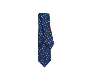 Buy Hermes Tie 7 Dancing Hearts Marine Rose at Sasom – Authentic and Ready to Ship