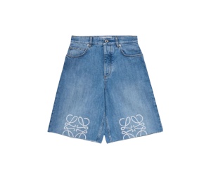 Buy Loewe Anagram Shorts Denim Washed Denim at Sasom – Authentic and Ready to Ship