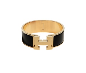 Buy Hermes Clic Enamel Bangles In Yellow Gold Plated at Sasom – Authentic and Ready to Ship