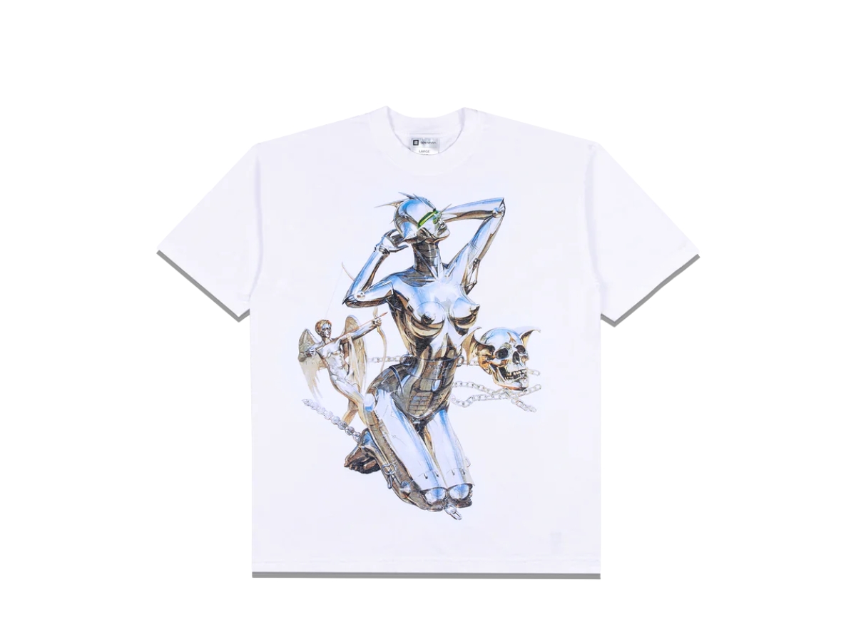 Hajime Sorayama x ComplexCon Skull Robot T-Shirt White FW24
