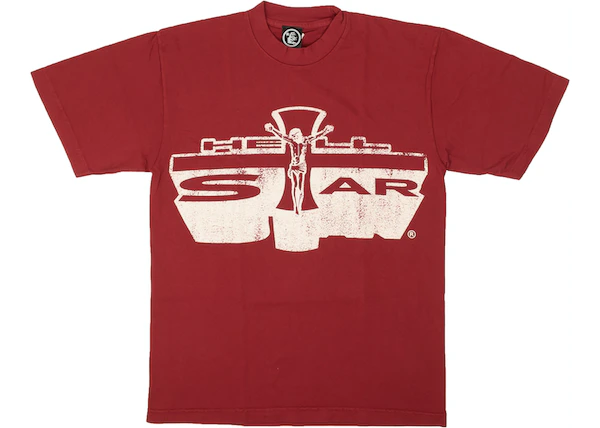 Buy Hellstar Jesus Emblem T-shirt Red at Sasom – Authentic and Ready to Ship