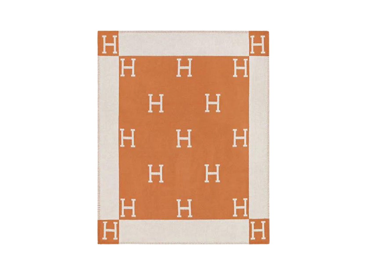SASOM เครื่องประดับ Hermes Avalon Throw Blanket In Merinos Wool And