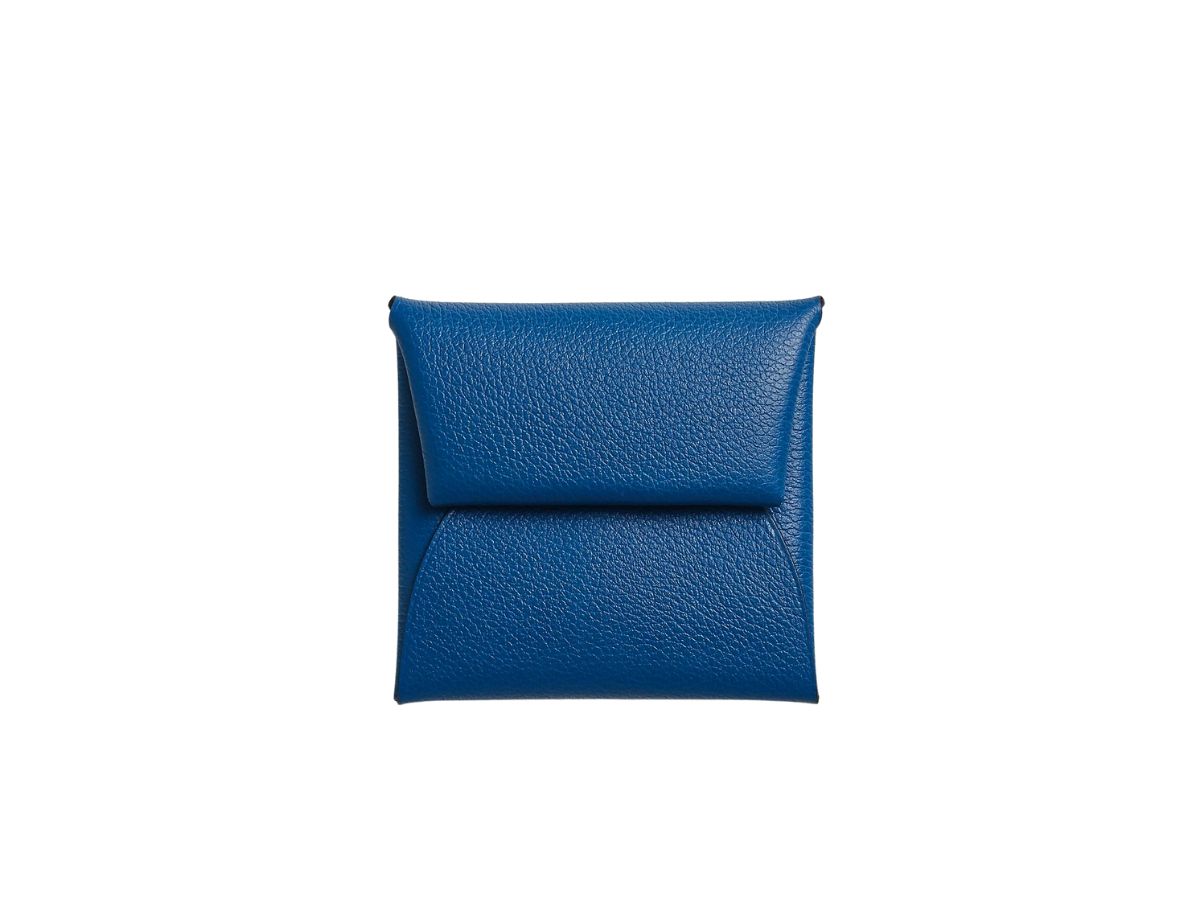 Hermes Bleu de France Evercolor Leather Bastia Change Purse