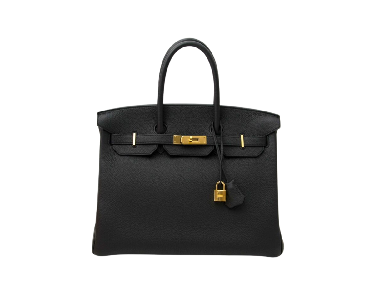 Hermes birkin 35 store black gold