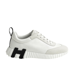 Buy Hermes Bouncing Sneaker In Calfskin And Suede Goatskin Blanc at Sasom – Authentic and Ready to Ship