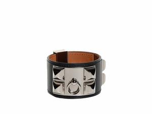 Buy Hermes Box Calf Collier De Chien CDC Bracelet Small Black at Sasom – Authentic and Ready to Ship